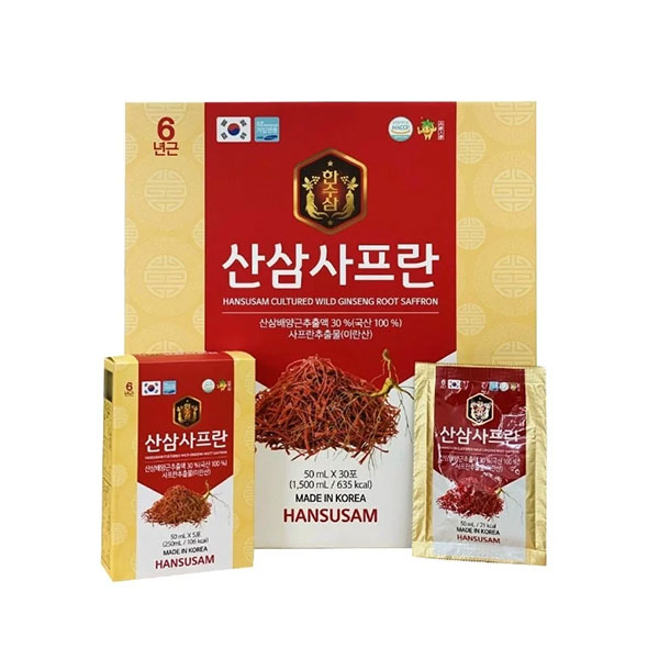 Nước Chiết Xuất Sâm Núi Saffron Hansusam