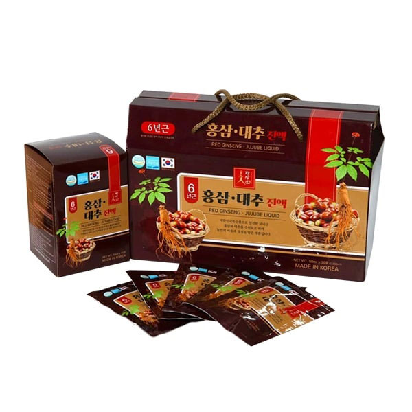 Nước Hồng Sâm Táo Đỏ Korean Red Ginseng & Jujube Drink Hàn Quốc