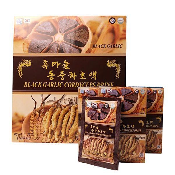 Nước Tỏi Đen Đông Trùng Jeong Won Hàn Quốc Black Garlic Cordyceps