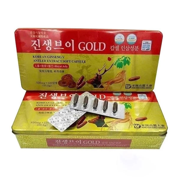Viên Đạm Sâm Nhung Linh Chi Hàn Quốc Gold